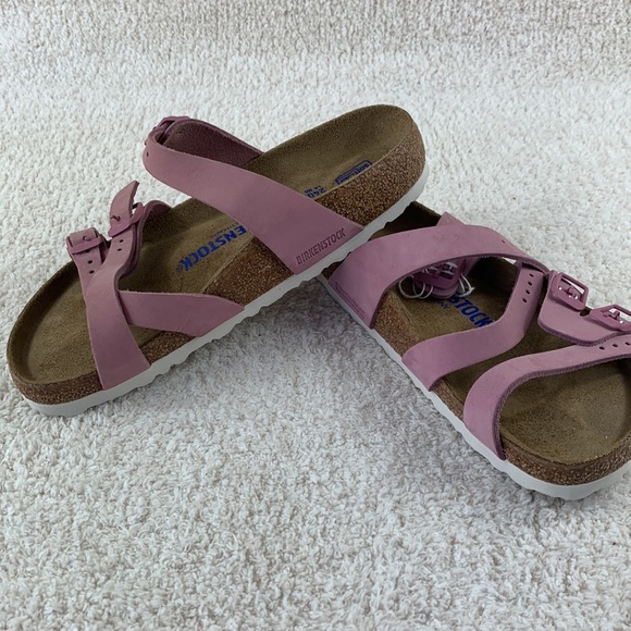 BIRKENSTOCK Franca Orchid Nubuck Leather Soft Footbed 37 EUR - Picture 6 of 9